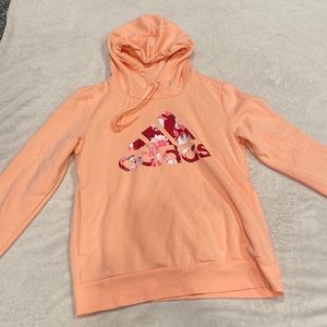Peach colored Adidas sweatshirt
